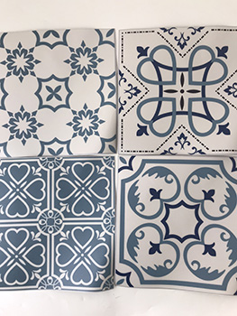 10 tiles pattern waterproof floor sticker