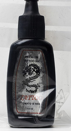 Premium tattoo ink Tomato is red