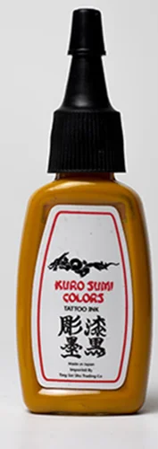 Kuro sumi colors tattoo ink Deep yellow