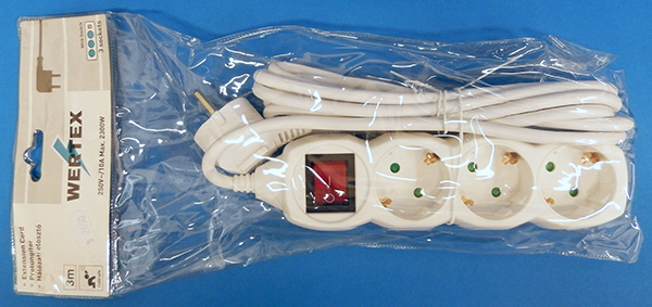 WERTEX — Extension  Cord / Hálózati elosztó