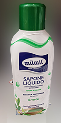 MilMil — Sapone liquido con antibatterico naturale estratto di tè verde