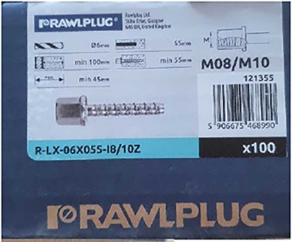 Rawlplug — Betonschraube R-LX-06