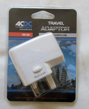 ACDC Dynamics — Universal travel adaptor