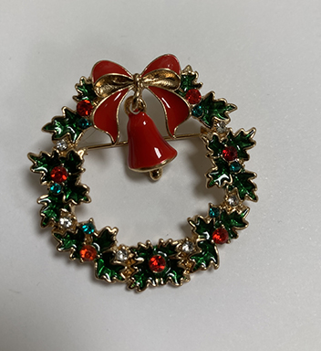 Brosch julkrans