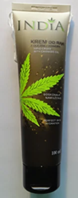 INDIA hand cream with cannabis oil