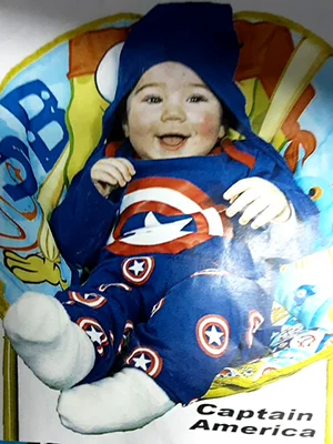 Ne Beans — Captain America Baby Costume