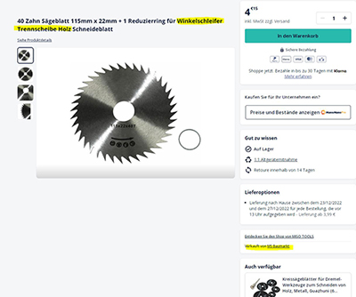Circular saw blade