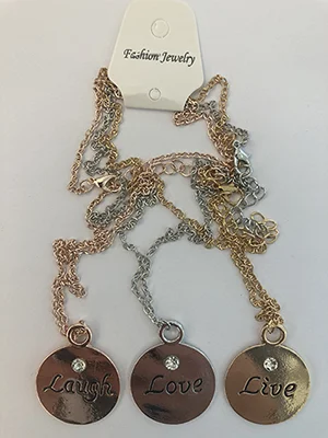 Fashion Jewelry — Set med tre halsband