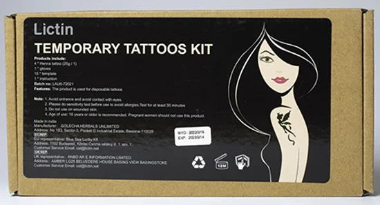 Lictin Temporary Tattoos Kit