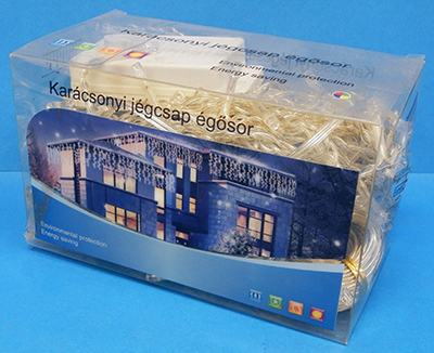 Karácsonyi jégcsap égősor (Christmas icicle burning line)