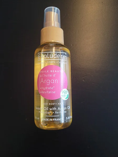 Evoluderm — Argan face body hair oil