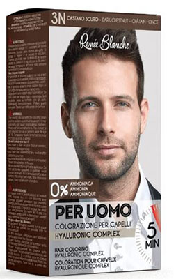 Renée Blanche — per uomo crema colorante 3 N. Castano Scuro