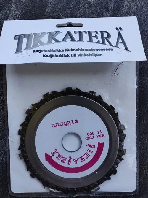 Tikkaterä — Chain blade for angle grinder