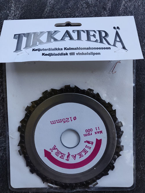 Tikkaterä — Chain blade for angle grinder
