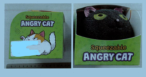 JOHNTOY — Squeezable Angry Cat