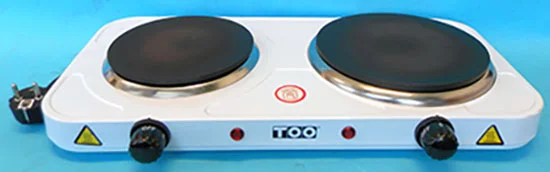 TOO HOT — DOUBLE HOT PLATE / ELEKTROMOS DUPLA FŐZŐLAP