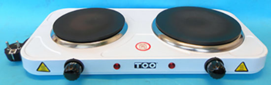 TOO HOT — DOUBLE HOT PLATE / ELEKTROMOS DUPLA FŐZŐLAP