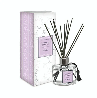 Tipperary Crystal — Tipperary Crystal sweet pea fragranced reed diffuser