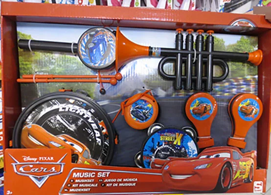 MUSIC SET CARS DISNEY — Musical toy set