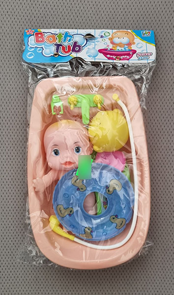 Bath Tub — Bath Tub Baby in a bath with accessories