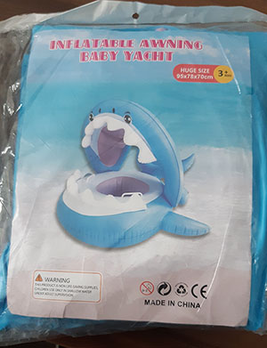 INFLATABLE AWNING BABY YACHT