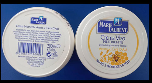 MARIE LAURENT ML — Crema Viso NUTRIENTE Avena & Cera D'Api