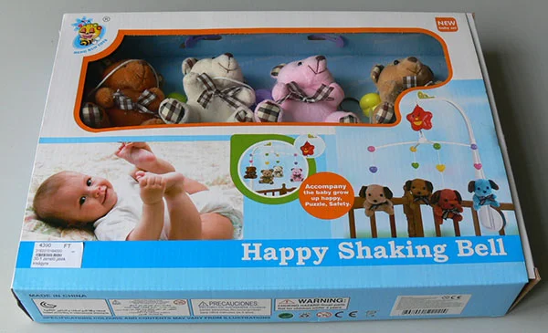 Heng Run Toys — Happy Shaking Bell / Zenélő játék kiságyra