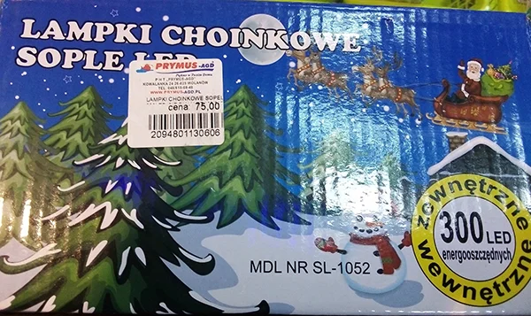 Lampki choinkowe sople LED