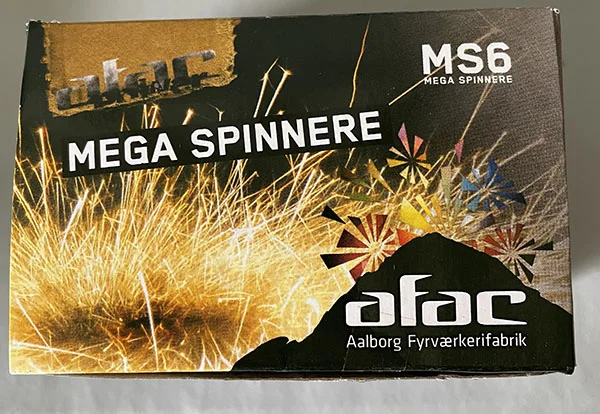 afac Aalborg Fyrværkerifabrik — Mega Spinnere