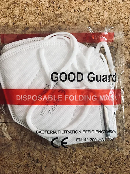 "Good Guard", "DISPOSABLE FOLDING MASK"