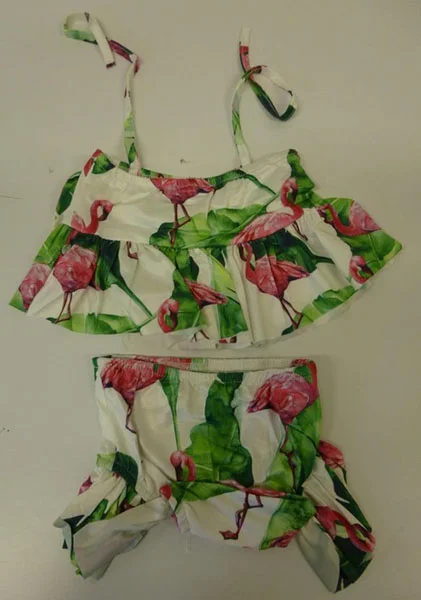 Casual maillot de bain bébé fille Bikini Set Flamingo maillot de bain Costume nouveau-né enfant