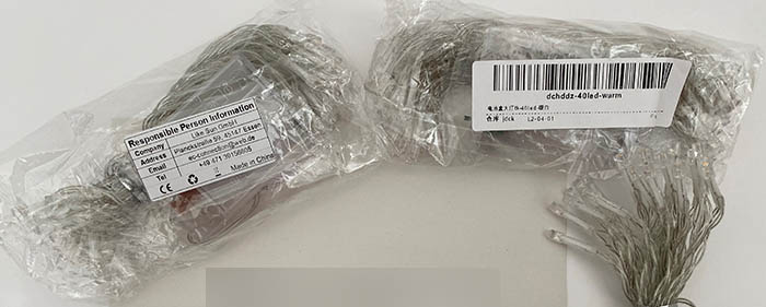 Outdoor lighting string