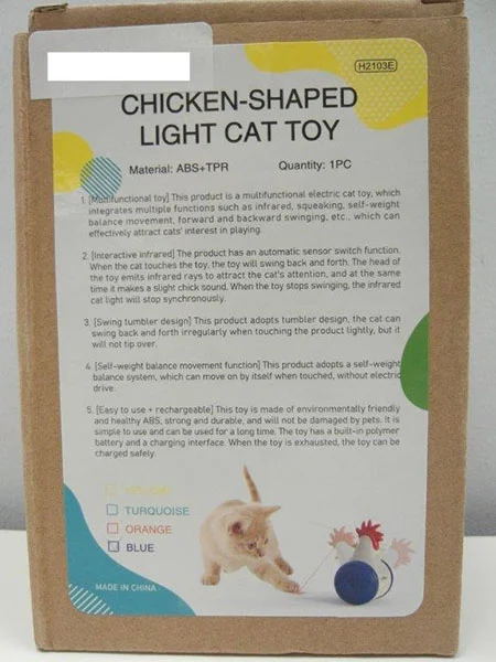 Chicken-shaped light cat toy