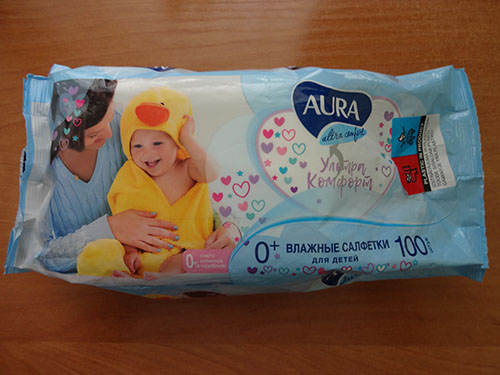 cotton club — Wet wipes for babies „AURA ultra comfort“