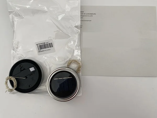 Lampes solaires Mason légères belles