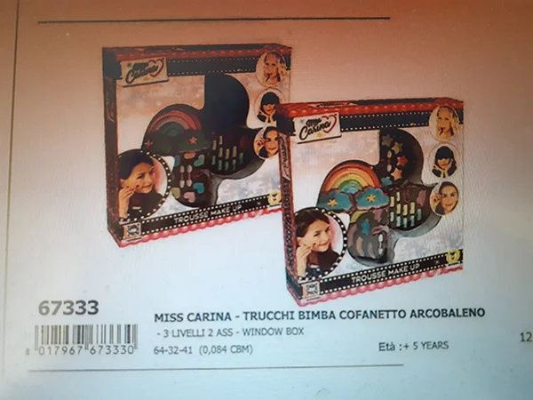 Miss Carina -trucchi bimba — Trucchi bimba cofanetto arcobaleno
