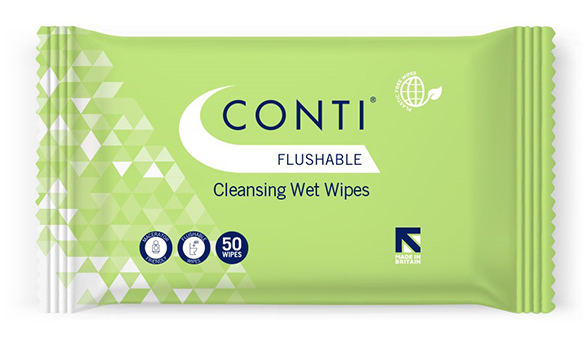 Conti — Conti Flushable Cleansing Wet Wipes