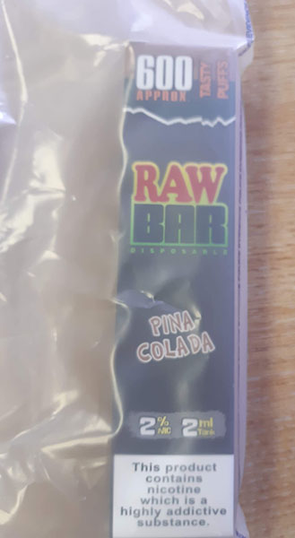 Raw Bar — Raw Bar 600 Approx. Tasty Puffs 20 mg/ml (2%)