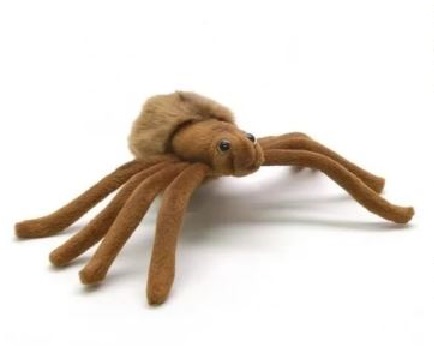 HANSA — Peluche araignée brune 15 cm ou noire