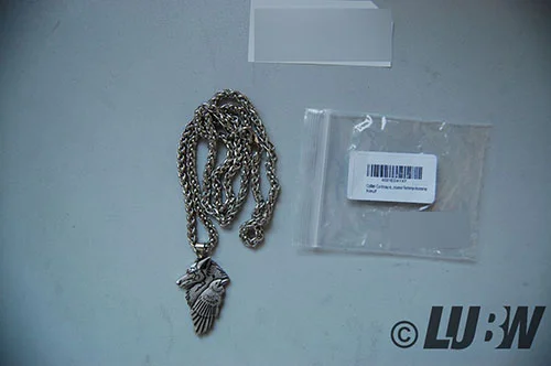 Tolma — Halskette mit Rabe und Wolf - starker Mystische Symbol Wikinger Schmuck Wikinger-Tier-Totem des Muts