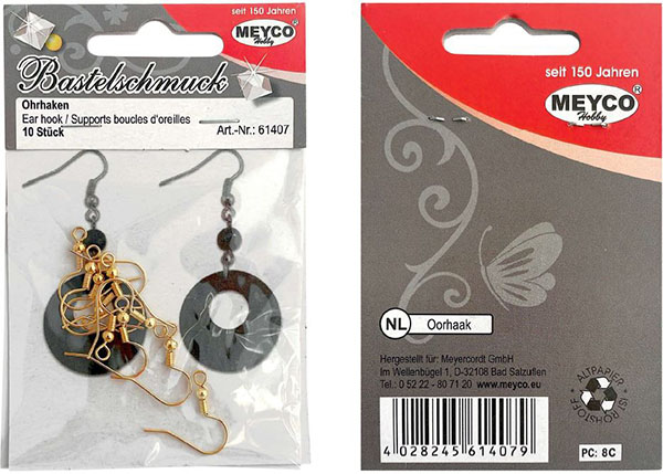 MEYCO Hobby (R) — Bastelschmuck Ohrhaken