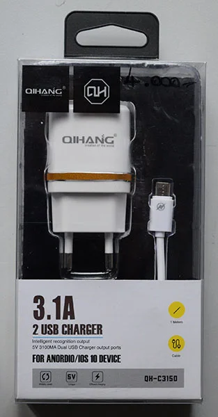 QIHANG — 3.1A 2 USB CHARGER