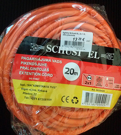 SCHUST EL — Extension cord