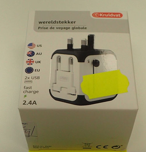 Kruidvat — Wereldstekker / Prise de voyage globale