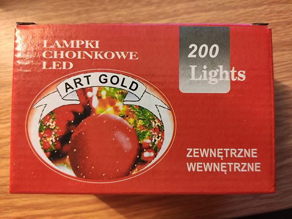 Art Gold — Lampki choinkowe LED Art Gold