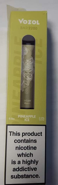 Vozol Bar 2200 — Vozol Bar 2200 6.5 ml Volume 20 mg/ml nicotine concentration