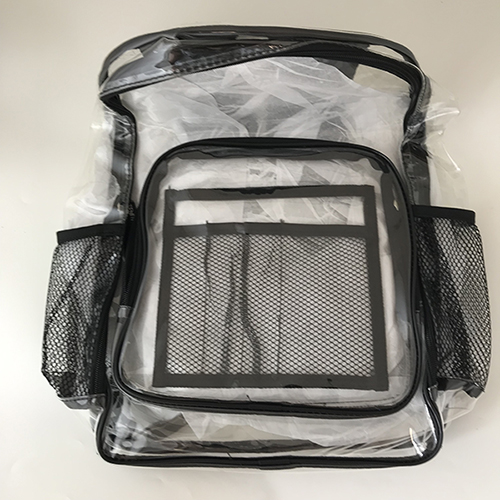 VALICLUD — VALICLUD kraftig klar ryggsäck stadion godkänd transparent tygväska PVC stor kapacitet