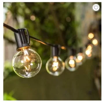 ELINKUME — ELINKUME Guirlande Lumineuse Extérieure 7,65M 5W avec 25 G40 Ampoules Étanche Décoration pour ext.