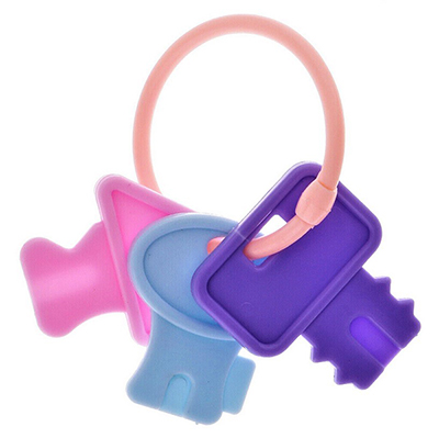 Kinder Spielzeug Schlüssel Ring Kette Schlüsselbund für Puppenhaus