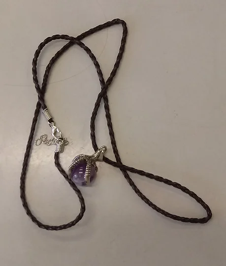 Small Dragon Claw Pendant - Amethyst